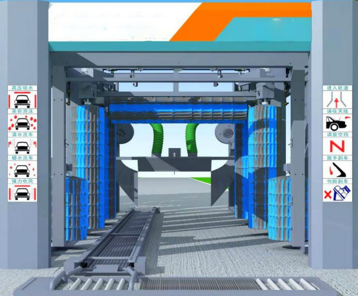 China Wholesale Carwash Tunnel Car Wash Machine Manufactures –  Tunnel auto car wash system machine price – CBK