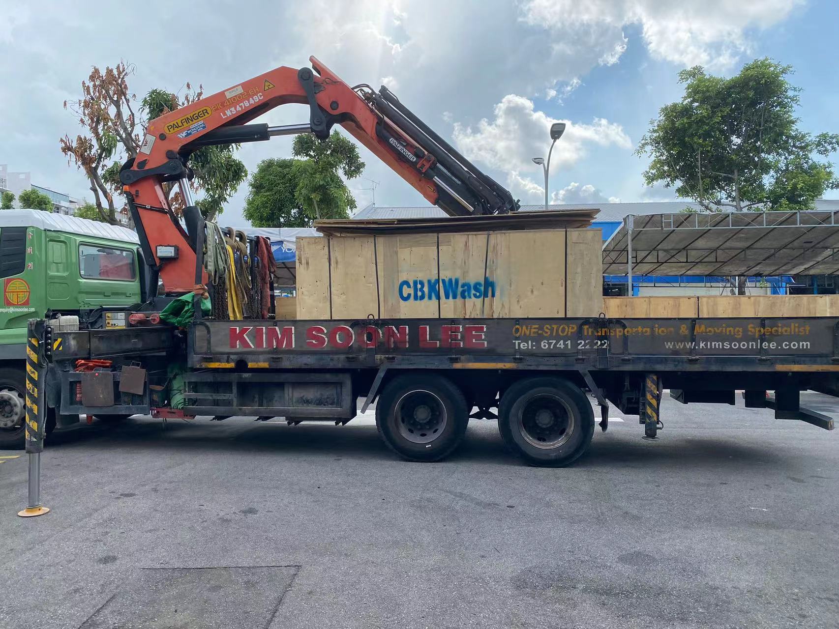 CBK automatic car wash machine arrive in Singapore