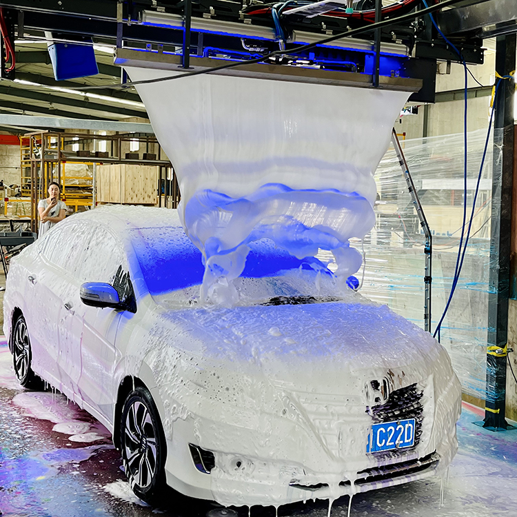 China Wholesale Self Service Car Wash Machine Suppliers –  CBK US-EV touchless car wash machine with lava water-fall – CBK